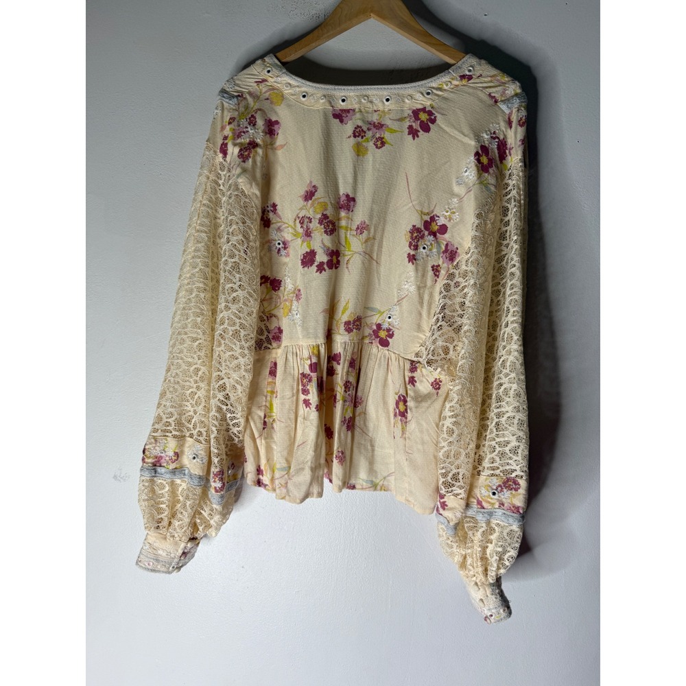 Free people boogie all night embellish top small - Picture 2 of 6